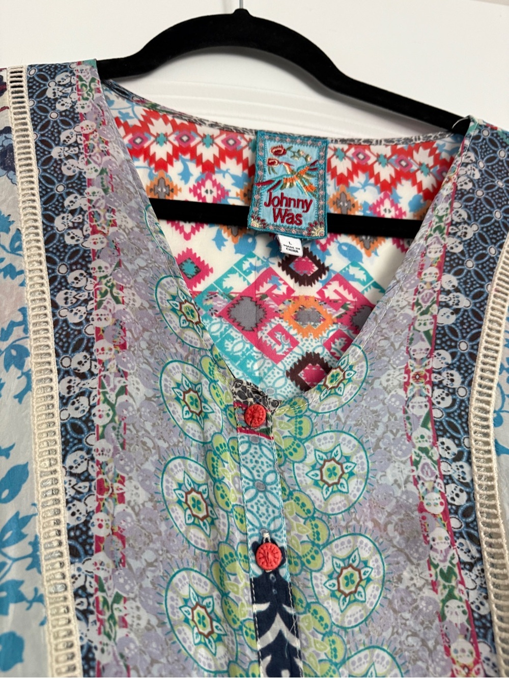 Johnny Was Beautiful Pizzo Blouse. - Picture 4 of 13